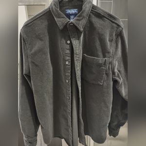 Arizona corduroy over shirt, black, medium